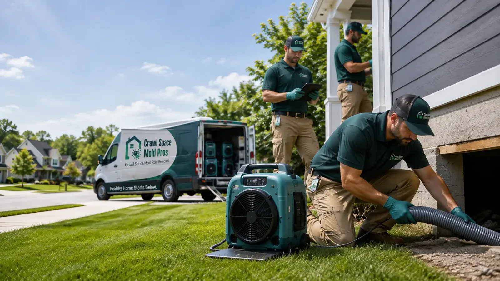 Crawl Space Mold Removal in West Branch, IA